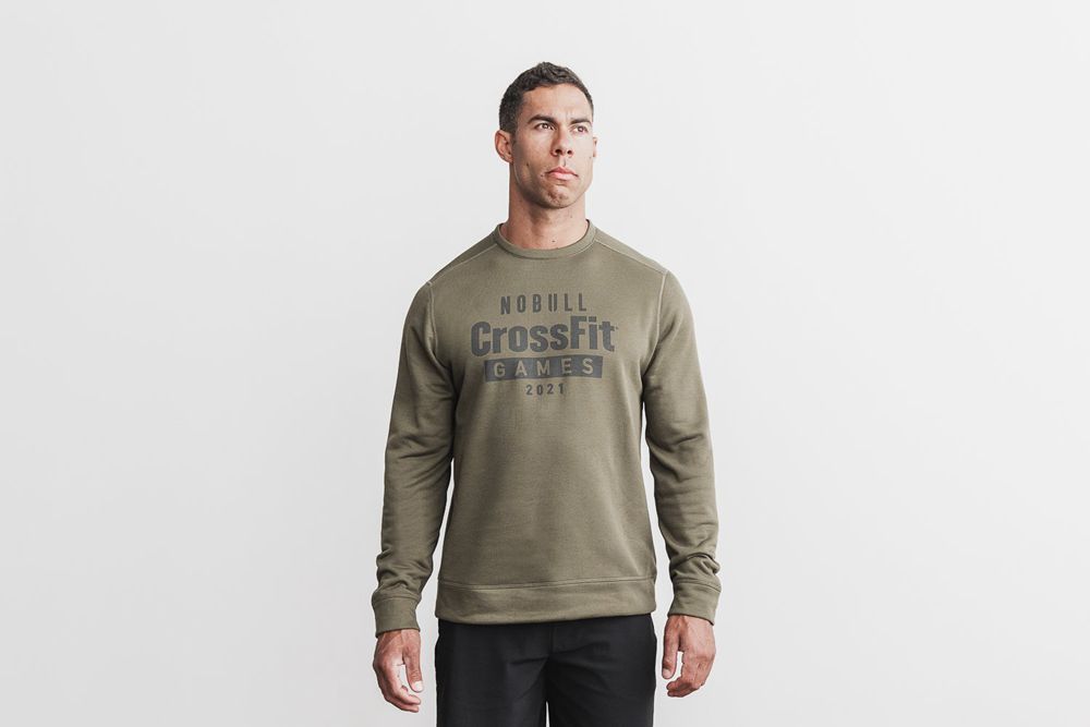 Sweats NOBULL Homme Vert - NOBULL Crossfit Games® 2021 Crew,France (2901-FQSMU)